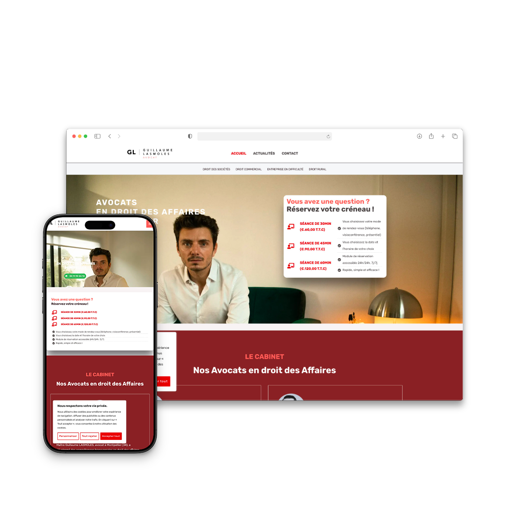 Lasmoles avocat — Site web pour avocat