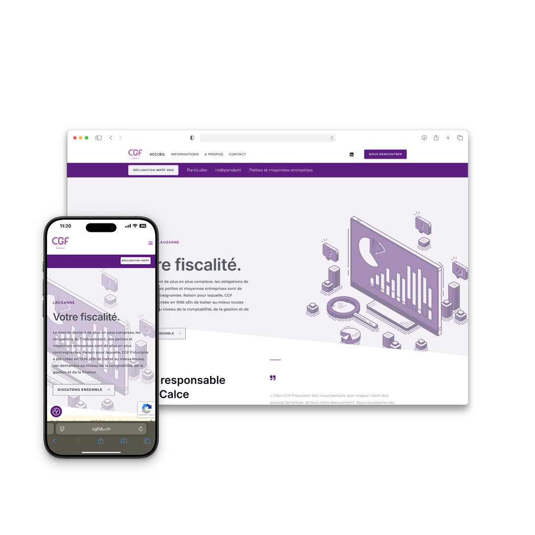 Cgfidu — Site web pour fiduciaire