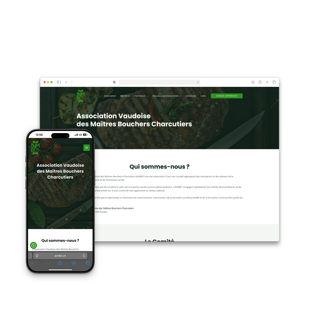 AVMBC — Site web pour association